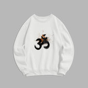 Buddha Stones OM Design Fleece Lined Polyester Sweatshirt