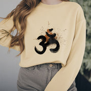 Buddha Stones OM Design Fleece Lined Polyester Sweatshirt