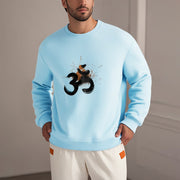 Buddha Stones OM Design Fleece Lined Polyester Sweatshirt