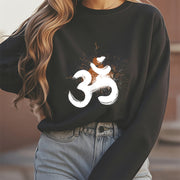 Buddha Stones OM Design Fleece Lined Polyester Sweatshirt