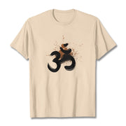 Buddha Stones OM Sanskrit Design Cotton Tee T-shirt