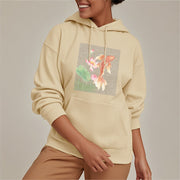 Buddha Stones Koi Fish Lotus Design Fleece Lined Hoodie