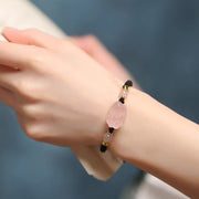 FREE Today: Warmth and Luck PiXiu Pink Crystal String Braided Bracelet