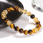 FREE Today: Protection Courage Natural Tiger Eye Citrine Beads Bracelet