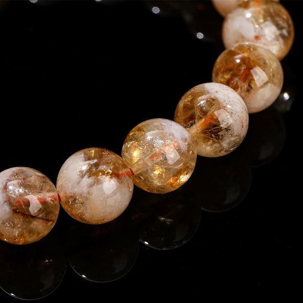 FREE Today: Happiness and Prosperity Natural Citrine Snowflake Crystal Bracelet FREE FREE 8