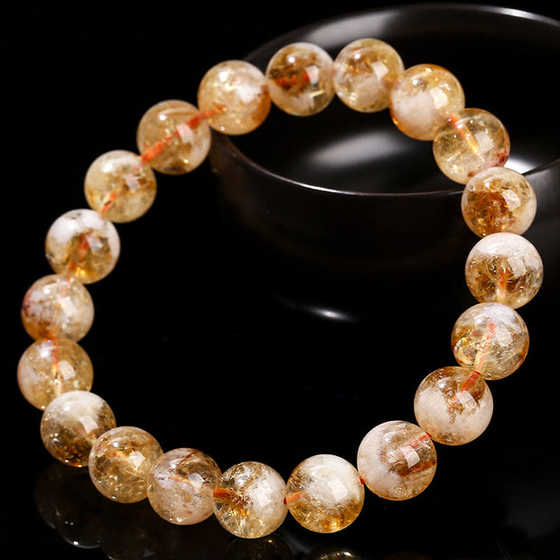 FREE Today: Happiness and Prosperity Natural Citrine Snowflake Crystal Bracelet FREE FREE 13