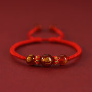 Buddha Stones Handmade Red Agate Chinese Zodiac Red String Braided Protection Bracelet Bracelet BS Red Agate Chinese Zodiac-Rat