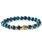 FREE Today: Protection Strength Blue Green Red Tiger Eye Buddha Head Bracelet FREE FREE 6