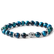 FREE Today: Protection Strength Blue Green Red Tiger Eye Buddha Head Bracelet FREE FREE 15