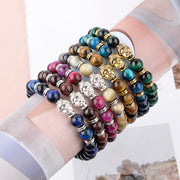 FREE Today: Protection Strength Blue Green Red Tiger Eye Buddha Head Bracelet FREE FREE 59