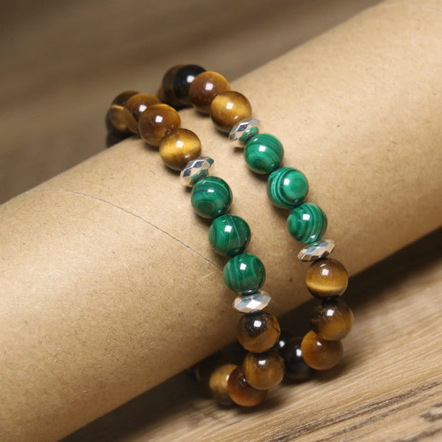 Buddha Stones Tiger Eye Green Tiger Eye Courage Bracelet