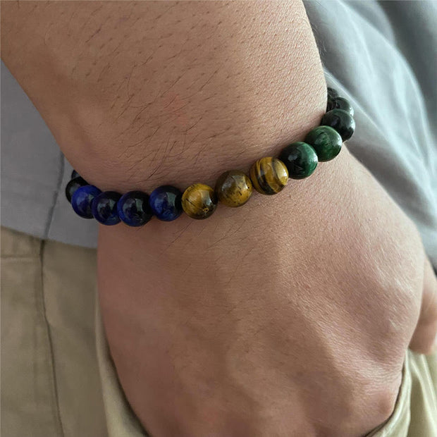 FREE Today: Positive Strength Blue Tiger Eye Green Tiger Eye Tiger Eye Bracelet