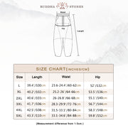 Buddha Stones Casual Men's Solid Color Linen Drawstring Pants With Pockets