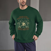 Buddha Stones Never Stop Believing In Hope Om Lotus Design Fleece Lined Polyester Sweatshirt