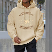 Buddha Stones Never Stop Believing In Hope Om Lotus Design Fleece Lined Hoodie