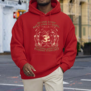 Buddha Stones Never Stop Believing In Hope Om Lotus Design Fleece Lined Hoodie