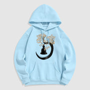 Buddha Stones Buddha Sitting Under The Tree Fleece Lined Hoodie