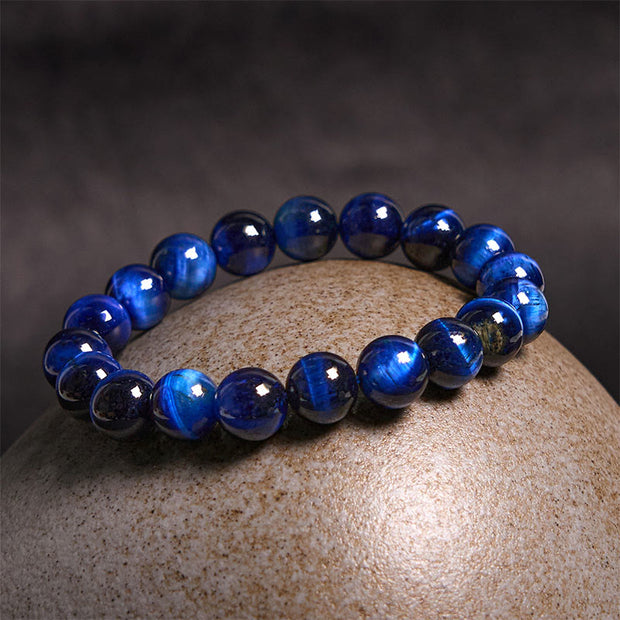 Buddha Stones Blue Tiger Eye Protection Bracelet