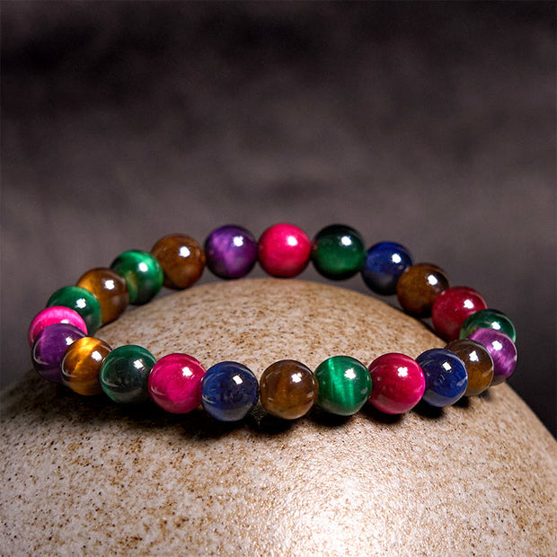 Buddha Stones Tiger Eye Resolve Courage Bracelet