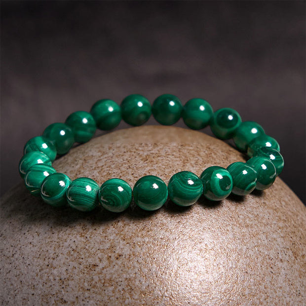 Buddha Stones Natural Malachite Protection Calmness Bracelet