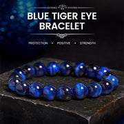 Buddha Stones Blue Tiger Eye Protection Bracelet