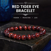 Buddha Stones Natural Tiger Eye Healing Bead Bracelet