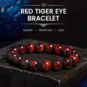 Buddha Stones Natural Tiger Eye Healing Bead Bracelet