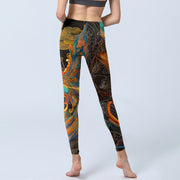 Buddha Stones Vibrant Phoenix Gym Leggings Women's Yoga Pants - image 7