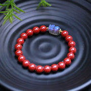 Buddha Stones Cinnabar Moonstone PiXiu Blessing Bracelet Bracelet BS 3