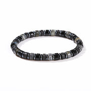 Buddha Stones Hematite Turquoise Lazurite Lava Rock Black Glitter Stone Support Bracelet