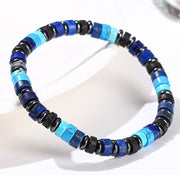 Buddha Stones Hematite Turquoise Lazurite Lava Rock Black Glitter Stone Support Bracelet