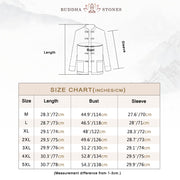 Buddha Stones Frog-Button Chinese Tang Suit Stand Collar Long Shirt Corduroy Men Cotton Jacket Clothing