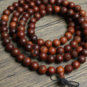 Buddha Stones 108 Mala Beads Lightning Struck Jujube Wood The Golden Light Mantra Protection Bracelet