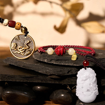 Buddha Stones Lucky The Year of The Snake Blessing Snake Protection Bundle