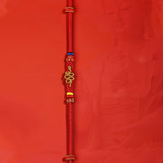 Buddha Stones Red String Eight Thread Peace Knot Year Of The Snake Protection Braided Bracelet