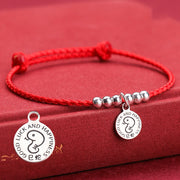 Buddha Stones Chinese Zodiac Kid Red String 999 Sterling Silver Protection Bracelet Bracelet BS 1