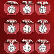 Buddha Stones Chinese Zodiac Kid Red String 999 Sterling Silver Protection Bracelet Bracelet BS 25