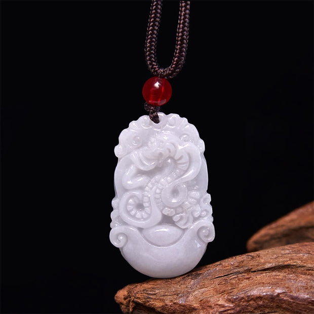 Buddha Stones Lucky The Year of The Snake 2025 Jade Red String Protection Bundle-1 Snake Bundle BS 6