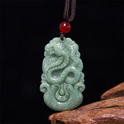 Buddha Stones Lucky Healing The Year of The Snake 2025 Jade White Crystal Red String Protection Bundle Snake Bundle BS 1