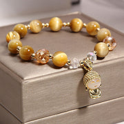 FREE Today: Protection Courage Yellow Tiger Eye Meditation Buddha Bracelet