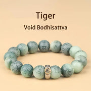 FREE Today: Peace Harmony Chinese Zodiac Natal Buddha Bodhi Seed Om Mani Padme Hum Engraved Bracelet