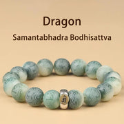 FREE Today: Peace Harmony Chinese Zodiac Natal Buddha Bodhi Seed Om Mani Padme Hum Engraved Bracelet