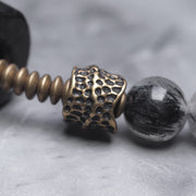 Buddha Stones Ebony Wood Black Rutilated Quartz Copper Brass Double Wrap Balance Bracelet (Extra 30% Off | USE CODE: FS30) - image 9