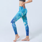 Buddha Stones Fish In The Ocean Print Gym Leggings Women's Yoga Pants - image 3
