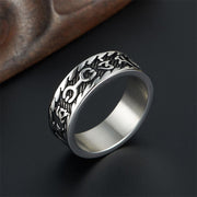 FREE Today: Creativity and Wisdom Six True Words Om Mani Padme Hum Swastika Titanium Steel Ring