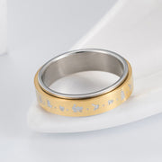 FREE Today: Balance Calm Tibetan Mantra Titanium Steel Rotatable Ring