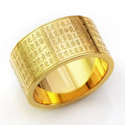 FREE Today: Strengthen Balance Chinese Zodiac Natal Buddha Heart Sutra Carved Titanium Steel Rotatable Ring FREE FREE 2