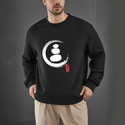 Buddha Stones Zen Circles Fleece Lined Sweatshirt