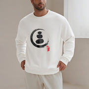 Buddha Stones Zen Circles Fleece Lined Sweatshirt