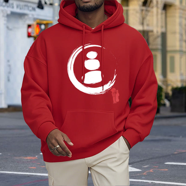 Buddha Stones Zen Circles Fleece Lined Hoodie